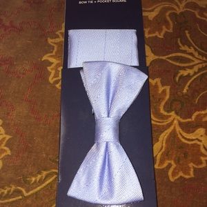 NWT Blue Bow Tie & Pocket Square